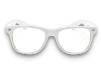 Goson Clear Lens Eye Glasses Non Prescription Glasses Frames For Women and Men, .Clear White Frame, Medium