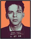 Frank Sinatra Mugshot Poster, Wall Art Print - 8x10 Warhol modern Pop Art Home Decor - Cool Unique Contemporary Room Decorations for Living Room, Bedroom - Gift for Ole Blue Eyes Fans - UNFRAMED