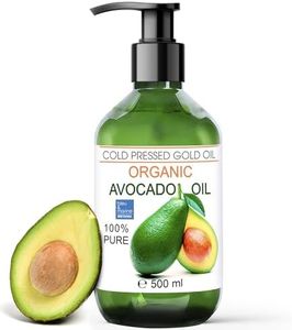 Aceite Aguacate Bio, 100% Puro y Natural, Reparador Cabello, Reafirmante Corporal, Antiarrugas Facial, Antiestrias, Aceite Masaje, 6x + Elasticidad en la Piel - 500 ml