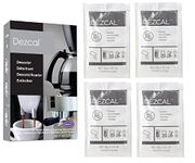 Urnex Dezcal Coffee and Espresso Machine Descaling Powder, 4 Single Use Packets