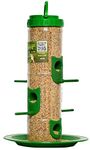 Skybeings Plastic Bird Feeder For Bird Food Large 1 Piece_Green