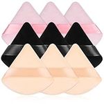 9PCS Super Soft Makeup Powder Puffs for setting powder face,undereyes, Creaseless makeup, Setting Makeup Base (3 pink, 3 Nude, 3Black)