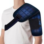 NEWGO Shoulder Ice Pack Wrap, 2 Hours Long Lasting Cold Therapy Flexible Shoulder Ice Cold Pack Wrap with Innovative Ice Cubes for for Injuries Pain Relief & Tendonitis, Swelling