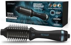 REVAMP Pro Define Perfect Blow Dry Hair Brush, Hot Air Styler - Hair Dryer Brush for Volumising and Shine - Hairbrush Dryer & Detangling Styling Brush, Smoothing Oils for Short, Medium Hair