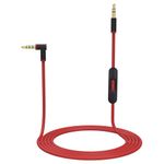 (Black Red) - Replacement Audio Cable Cord Wire with in-line Microphone and Control Compatible with for Beats by Dr Dre Headphones Solo, Studio, Pro, Detox, Wireless, Mixr, Executive, Pil (Black Red)