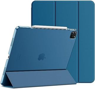 JETech Case for iPad Pro 12.9-Inch (6th/5th Generation, 2022/2021 Model), Slim Stand Hard Back Shell Smart Cover with Auto Wake/Sleep (Teal)