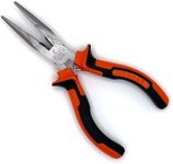 Edward Tools Pro-Grip 6" Needle Nose Pliers - Hard Carbon Steel Jaws - Spring Loaded Design for Easier Use - Ergo Soft Handle with Safety Ridge - Long Reach for Home, Fishing, Jewelry, Crafts