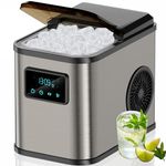 Ice Maker Machine, Countertop Ice Maker, Portable Ice Machine, Self-Cleaning Ice Cube Maker, 2 Sizes Ice, 9 Ice Cubes in 10 Mins, 26lbs in 24Hrs Nugget Ice Maker Home/Kitchen/Office, Scoop & Basket