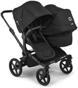 Bugaboo Donkey 6 Double Side-by-Side All Terrain Stroller and Sibling Seat - Heritage Black