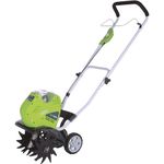 Greenworks 10-Inch 40V Cordless Cultivator, 4.0 AH Battery Included 27062