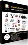 MR.R Premium Sublimation Heat Transfer Paper 105gsm 8.5"x11" with 100 Sheets for Fabric and Stiff Blanks Suitable for Epson Sawgrass and All Sublimation Ink Printer