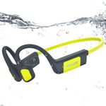 IFECCO Swimming Headphones Bluetooth 5.4 - Bone Conduction Underwater Headphones, IP68 Waterproof Open Ear Headpohnes with Mic, 32GB MP3 Player Memory for Swimming, Running, Cycling