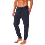 Iron Mountain Mens Reclaimed Yarn Eco Friendly Jogging Bottoms Sweatpants, Navy, L