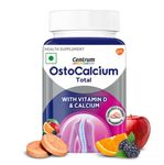 Centrum Total Chewables (30s) OstoCalcium | Vitamin D & Calcium (Veg) to support Strong Bones, Joints & Muscles |