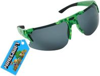 ARKAID Minecraft Sunglasses for Kids | Creeper Sports Wrap Arkaid Shades with UV400 |One Size Fits Most Kids