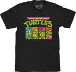 Tee Luv Men's Teenage Mutant Ninja Turtles Pixelated Graphic T-Shirt (Black) (S)