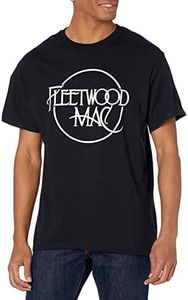 Fleetwood Mac Unisex-Adult Standard Official Black Logo T-Shirt, X-Large