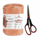 Californistan Copper Mesh Rodent Control, 5in x 32ft- Rustproof Copper Mesh Roll for Rodent, Bat & Snail - Perfect for Hole Blocking, Gardening & Sealing Water Opening - Plus Special Bonus Scissor