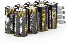 Newsellpo Rechargeable C Batteries 