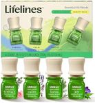 Lifelines Essential Oil Blends, 4-Pack - Blended Essential Oils with Precision Pump for Aromatherapy Diffusers - Long-Lasting Scented Fragrance - Herbal Garden (Joy, Calm, Focus & Energy)