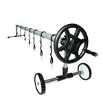 SUPERFASTRACING 14 Feet Pool Reel Set Aluminum Solar Swimming Inground Pool Cover Blanket Reel Roller
