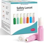 Glucoracy Safety Lancets, Sterile, Top Push Button Activated, 30 Gauge, 1.8 mm, 100 Count, 1 Pack