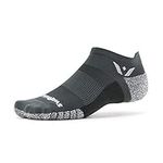 Swiftwick- FLITE XT ZERO Non-Slip Running Socks, Golf Socks, Ultimate Stability (Gray, Small)