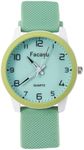 Facasu Kids Watch Analog for Boys Girls Waterproof Fashionable Simple Practical Luminous Dial Quartz Watch Comfortable Soft Strap Easy to Read for Children Watch for Teen Boys Girls Ages 6+(Green)