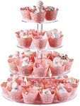 Cupcake Stand, 4 Tier Round Acrylic