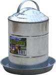 Millside Industries Farm Tuff Double Wall Cone-Top Galvanized Poultry Fountains, 2-Gallon