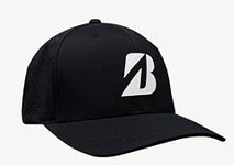 Bridgestone Tour Vented Cap (Black, Adjustable) Golf Hat