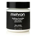 Mehron Makeup Setting Powder (1 oz) (Ultra White)