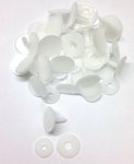 celloexpress Slim Animal Joints 20mm White - Teddy Bear & Soft Toy Making Limbs and Head Joints - Pack of 20