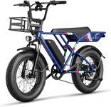 Jasion RetroVolt Electric Bike for Adults, 2000W Peak, 30 MPH Electric Mountain Bike, 624WH Removable UL Certified Battery, 70 Miles Electric Dirt Bike, 20'' X 4'' Fat Tire All-Terrain E-Bike