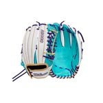 Wilson Winter 2025 A2000® T125SS 12.5" Outfield Fastpitch Softball Glove - Right Hand Throw, White/Teal/Blonde