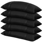 VercanMonth 5 Pieces Umbrella Base Weights Canopy Weights Sandbag 5 x 55 Lbs Fillable Straight Sandbag for Outdoor Patio Garden Backyard Poolside Accessories