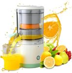Mabron 【WITH 15 YEARS WARRANTY】Citrus Juicer - Only Juicer Machine for All Fruits, Fruit Juicer, Wireless Portable Juicer, Mosambi Juicer, Electric Citrus Fruit Juicer, Orange Juice Maker