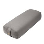 Florensi Yoga Bolster Pillow - Luxurious Velvet Bolster for Restorative Yoga - Large Rectangular Cushion with Carry Handle - Supportive Meditation Cushion - Machine Washable Cover and Carry Handle