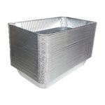 Rhino-Foil Aluminum Pans (20.75'' X 12.81'' X 3.18'' Inch) Disposable Foil Pans 50 Count, Full-Size Deep Steam Table Deep Pans, Tin Foil Pans Great for Cooking, Heating, Storing, Prepping Food