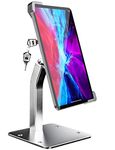 Anti-Theft Desktop Tablet Kiosk Stand Holder, woleyi Heavy Duty Countertop Tablet POS Display Mount with Security Lock and Key, Compatible iPad Pro/Air/Mini, Galaxy Tabs, Surface, More 7-11" Tablets