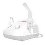 Rossmax NE100 Compact Low Noise Compressor Nebulizer For Child and Adult with Swiss Technology for Effective Respiratory Relief | Portable Nebulizer Machine (White)