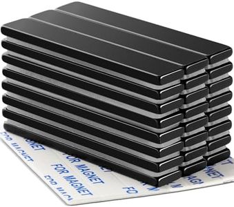 DIYMAG Waterproof Neodymium Bar Magnets with Epoxy Coating, Powerful Permanent Rare Earth Magnets, with Double-Sided Adhesive - 60 x 10 x 3mm, Pack of 24