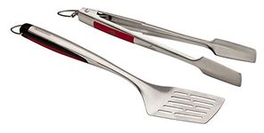 Char-Broil 140 543 - Comfort-Grip 2 Piece Grilling Tool Set, Stainless Steel.