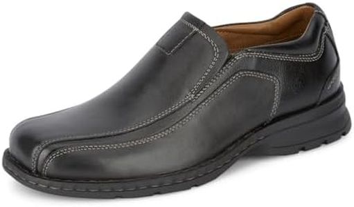 Dockers Mens Agent Leather Dress Casual Loafer Shoe, Black, 15 W US