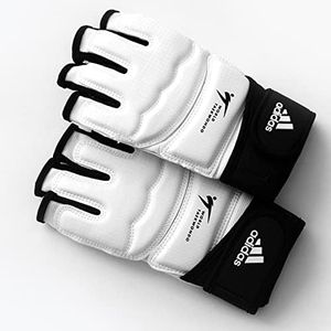 adidas WT Gants de Combat approuvés Taekwondo Arts Martiaux WTF TKD Combat Sports M Blanc