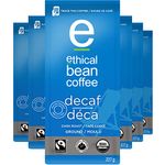 Ethical Bean Fairtrade Organic Coffee, Decaf Dark Roast, Ground Coffee