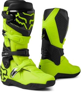 Fox Racing Motion Motocross Boots, Flo Yellow, 10.5