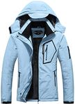 Women's Waterproof Ski Jacket Warm Winter Snow Coat Hooded Raincoat