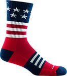 Darn Tough Captain Stripe Micro Crew Lightweight Sock with Cushion - Men's Stars and Stripes Medium