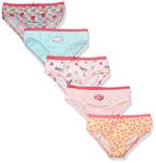 Betsey Johnson Girls' 5 Pack Underwear Hipster Panties, Multi, 3 Years/Medium